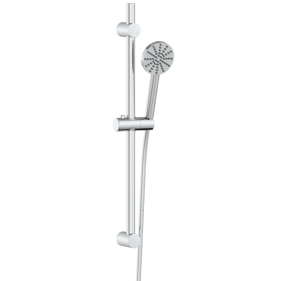 Core 2 Outlet Wall Mounted Bath Shower Mixer with Slide Rail Kit