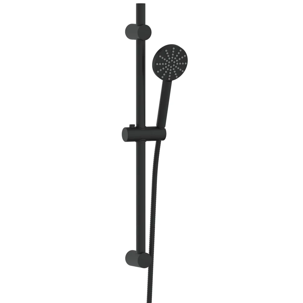 Core 2 Outlet Wall Mounted Bath Shower Mixer with Slide Rail Kit