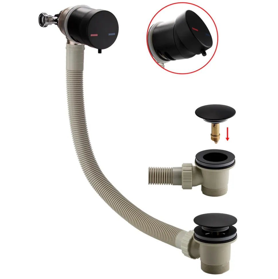 Core Overflow Bath Filler with Click Clack Waste