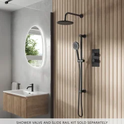 Core Round Fixed Shower Head with Arm