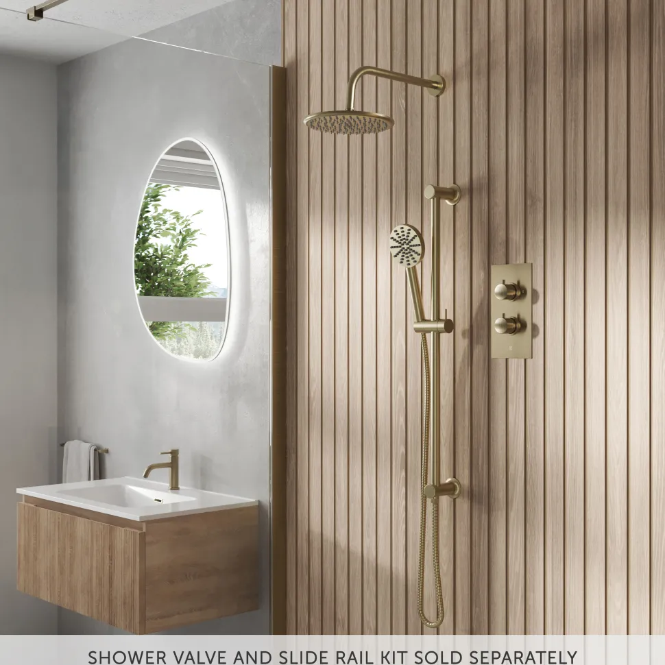 Core Round Fixed Shower Head with Arm