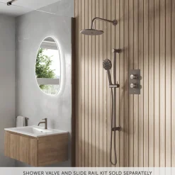 Core Round Fixed Shower Head with Arm
