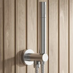 Core Shower Package with 2 Outlet Valve, Fixed Wall Mounted Square Shower Head & Shower Wall Kit