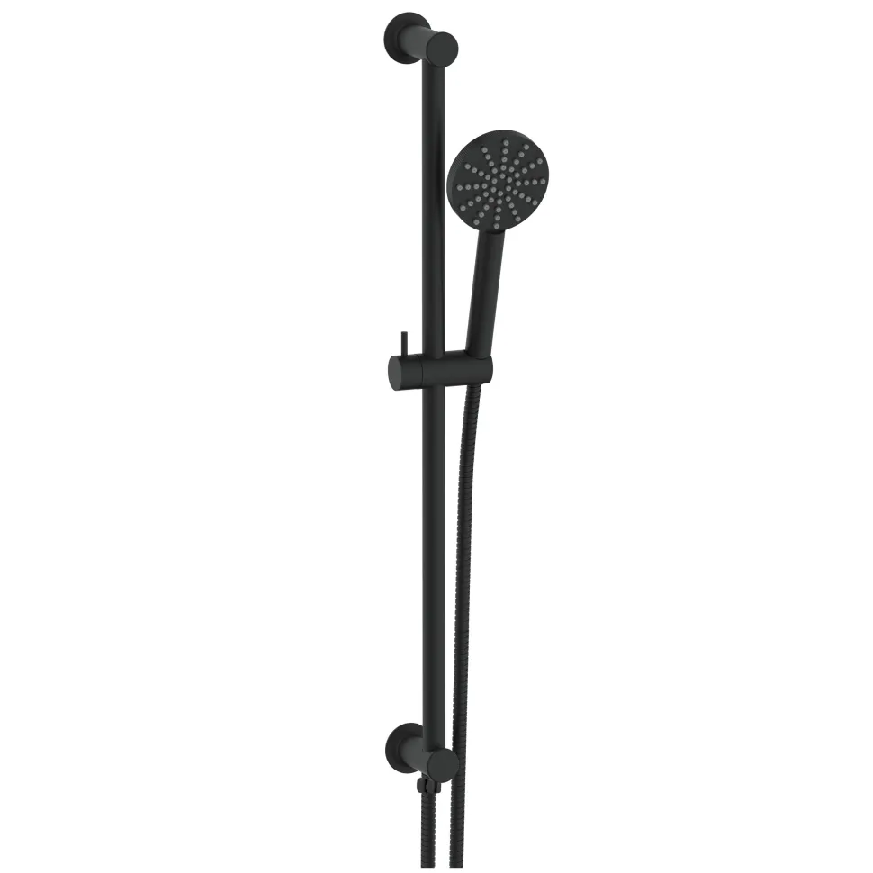 Core Shower Package with 2 Outlet Concealed Valve, Shower Head & Fluted Handset Slide Rail Kit