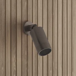 Core Shower Package with 2 Outlet Concealed Valve with Wall Mounted Fluted Spotlight Shower Head & Fluted Handset Slide Rail Kit