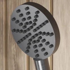 Core Shower Package with 2 Outlet Concealed Valve with Wall Mounted Fluted Spotlight Shower Head & Fluted Handset Slide Rail Kit