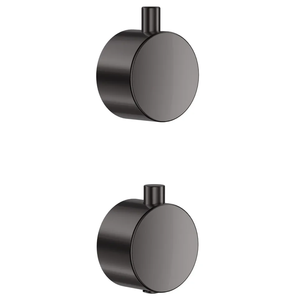 Core Shower Package with 2 Outlet Concealed Valve with Wall Mounted Fluted Spotlight Shower Head & Fluted Handset Slide Rail Kit