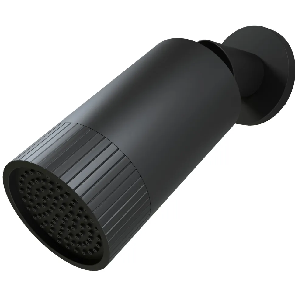 Core Shower Package with 2 Outlet Concealed Valve with Wall Mounted Fluted Spotlight Shower Head & Shower Wall Kit