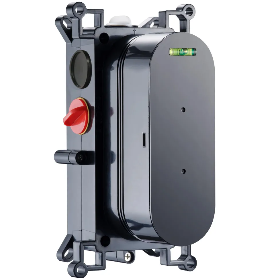 Core Shower Package with 2 Outlet Concealed Valve with Wall Mounted Fluted Spotlight Shower Head & Shower Wall Kit