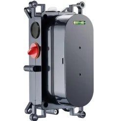 Core Shower Package with 2 Outlet Concealed Valve with Wall Mounted Fluted Spotlight Shower Head & Shower Wall Kit