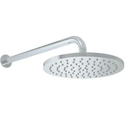 Core Shower Package with 2 Outlet Manual Valve, Fixed Wall Mounted Shower Head & Fluted Handset Slide Rail Kit