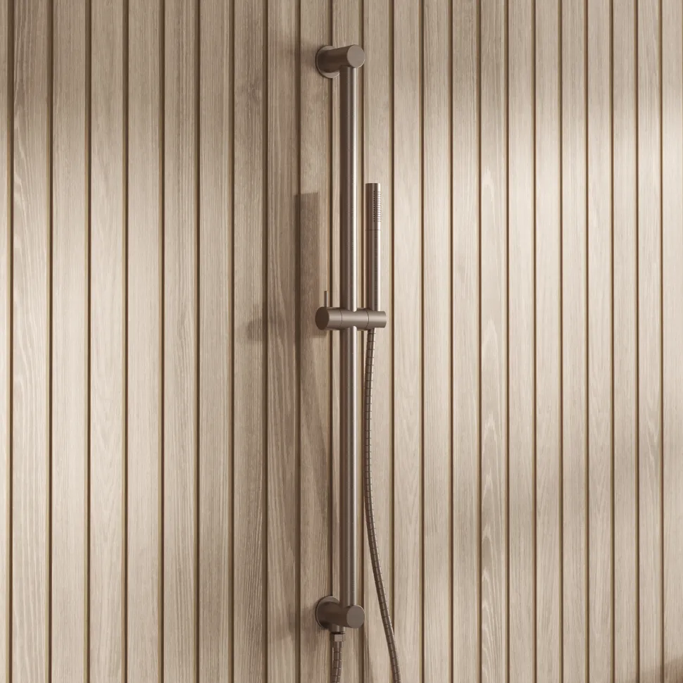Core Shower Package with 2 Outlet Manual Valve, Fixed Wall Mounted Shower Head & Microphone Handset Slide Rail Kit