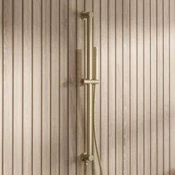 Core Shower Package with 2 Outlet Manual Valve, Fixed Wall Mounted Shower Head & Microphone Handset Slide Rail Kit