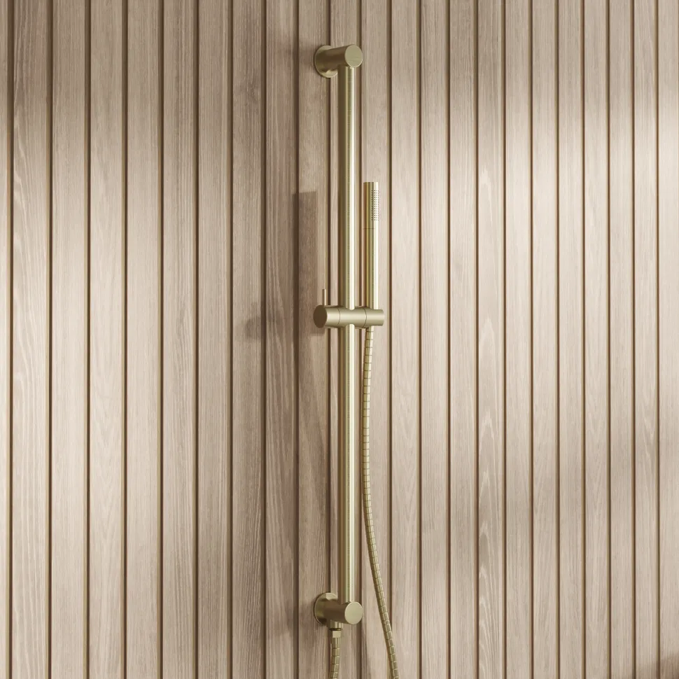 Core Shower Package with 2 Outlet Manual Valve, Fixed Wall Mounted Shower Head & Microphone Handset Slide Rail Kit