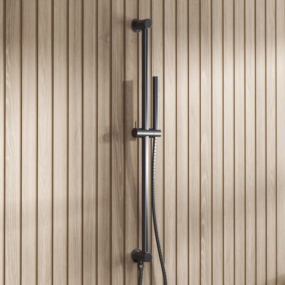 Core Shower Package with 2 Outlet Manual Valve, Fixed Wall Mounted Shower Head & Microphone Handset Slide Rail Kit