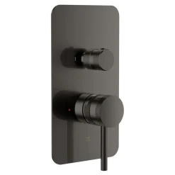 Core Shower Package with 2 Outlet Manual Valve, Fixed Wall Mounted Shower Head & Microphone Handset Slide Rail Kit