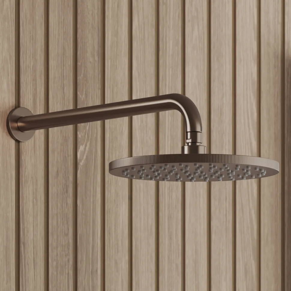 Core Shower Package with 2 Outlet Manual Valve, Fixed Wall Mounted Shower Head & Microphone Handset Slide Rail Kit