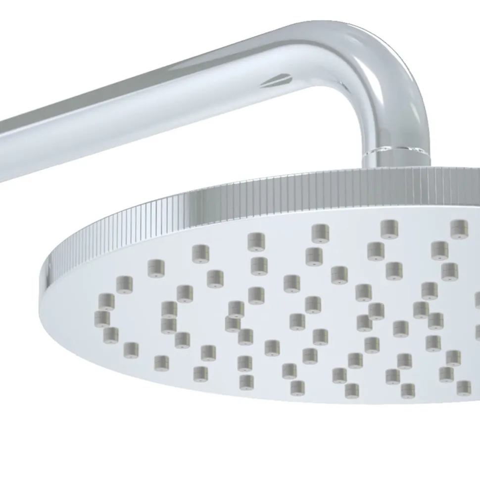 Core Shower Package with 2 Outlet Manual Valve, Fixed Wall Mounted Shower Head & Microphone Handset Slide Rail Kit