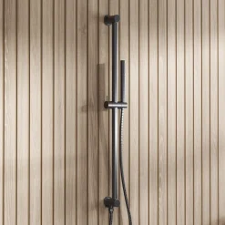 Core Shower Package with 3 Outlet Concealed Valve, Fixed Shower Head, Slide Rail Kit & Overflow Bath Filler