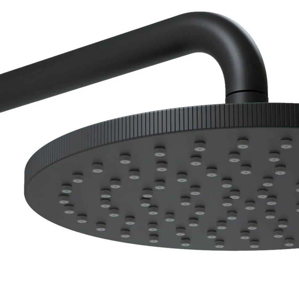 Core Shower Package with 3 Outlet Concealed Valve, Fixed Shower Head, Slide Rail Kit & Overflow Bath Filler
