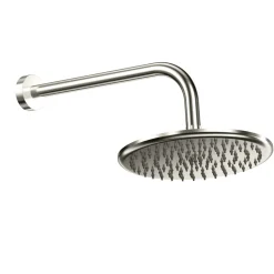 Core Shower Package with 3 Outlet Concealed Valve, Fixed Shower Head, Slide Rail Kit & Overflow Bath Filler