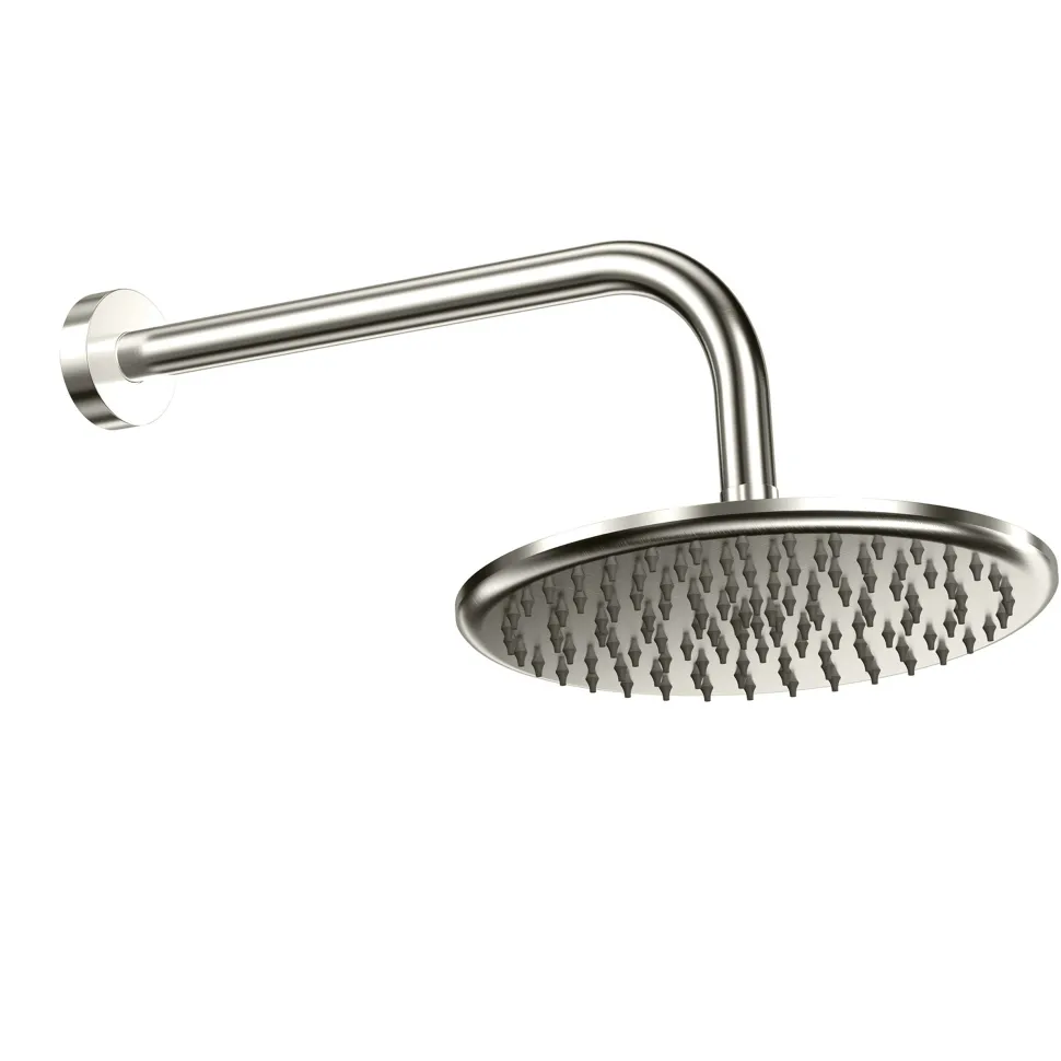 Core Shower Package with 3 Outlet Concealed Valve, Fixed Shower Head, Slide Rail Kit & Overflow Bath Filler
