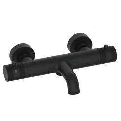 Core Wall Mounted 2 Outlet Thermostatic Bath Shower Mixer Tap