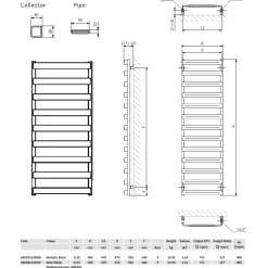 Crosswater Air Heated Towel Rail