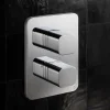 Crosswater Atoll/Glide II 3 Outlet Concealed Thermostatic Shower Valve - Crossbox Technology - Polished Chrome