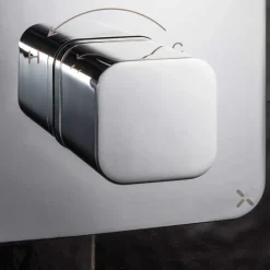 Crosswater Atoll/Glide II 3 Outlet Concealed Thermostatic Shower Valve - Crossbox Technology - Polished Chrome