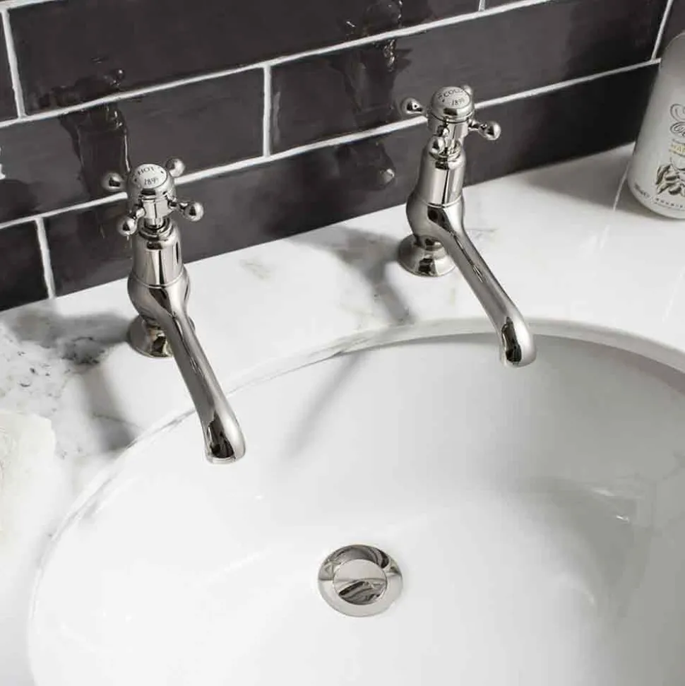 Crosswater Belgravia Crosshead Long Nose Basin Tap - Chrome