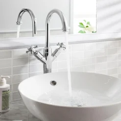 Crosswater Belgravia Crosshead Chrome Tall Monobloc Basin Mixer