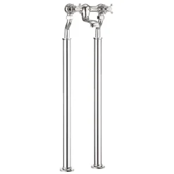 Crosswater Belgravia Crosshead Floor Standing Bath Filler - Chrome