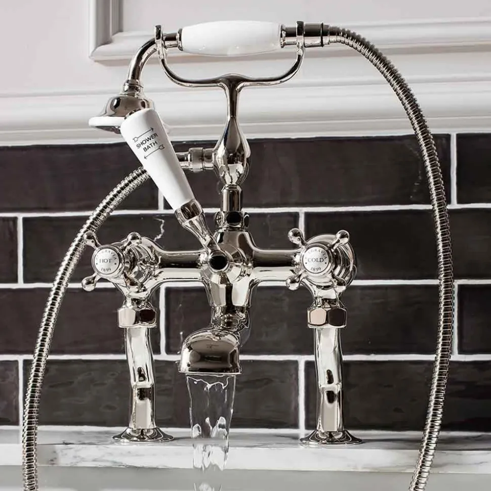 Crosswater Belgravia Crosshead Bath Shower Mixer - Chrome
