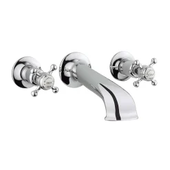 Crosswater Belgravia Crosshead Wall Mounted Bath Filler with Concealed Valves