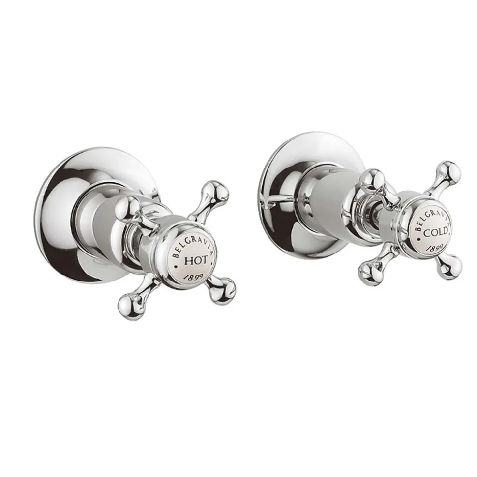Crosswater Belgravia Crosshead Wall Mounted Bath Filler with Concealed Valves
