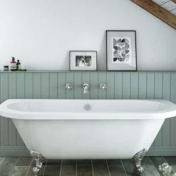 Crosswater Belgravia Crosshead Wall Mounted Bath Filler with Concealed Valves