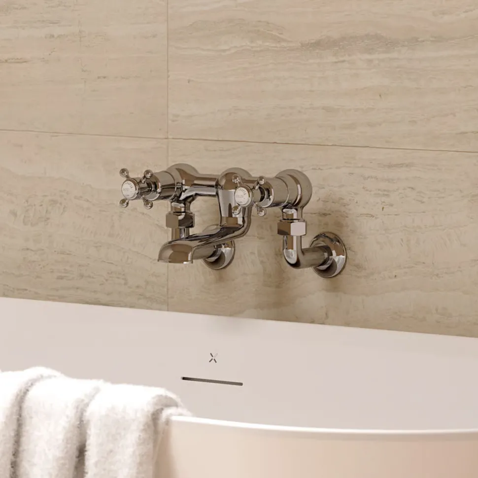 Crosswater Belgravia Crosshead Wall Mounted Bath Filler