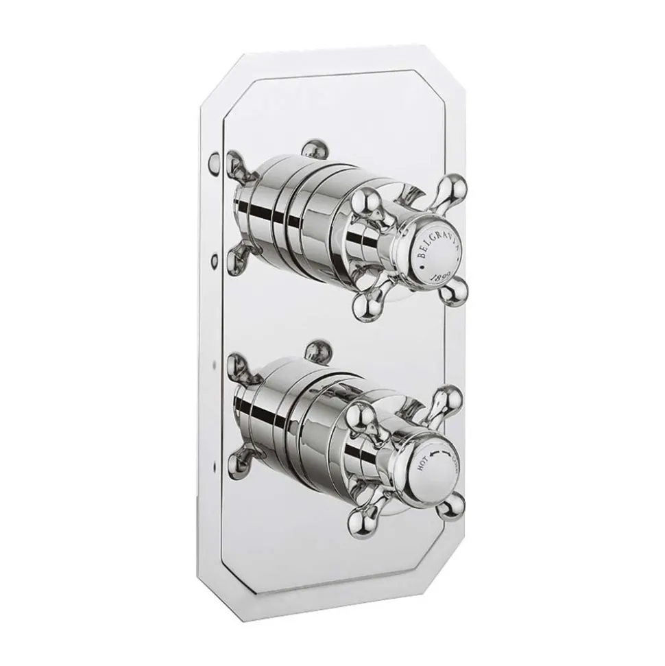 Crosswater Belgravia Crosshead Slimline 1 Outlet Concealed Thermostatic Shower Valve