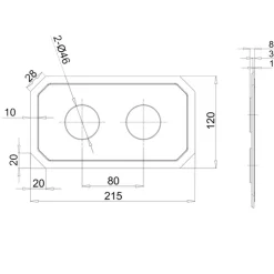 Crosswater Belgravia Crosshead Slimline 2 Outlet WRAS Approved Concealed Thermostatic Shower Valve