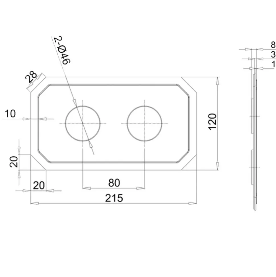 Crosswater Belgravia Crosshead Slimline 2 Outlet WRAS Approved Concealed Thermostatic Shower Valve