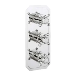 Crosswater Belgravia Crosshead Slimline 3 Outlet WRAS Approved Concealed Thermostatic Shower Valve