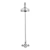 Crosswater Belgravia Exposed Thermostatic Shower Valve with Fixed Shower Head - 8 Inch Chrome Shower Head