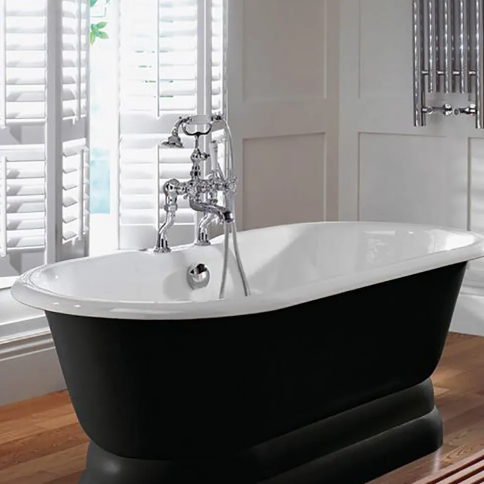 Crosswater Belgravia Lever Deck Mounted Bath Shower Mixer with Handset Kit
