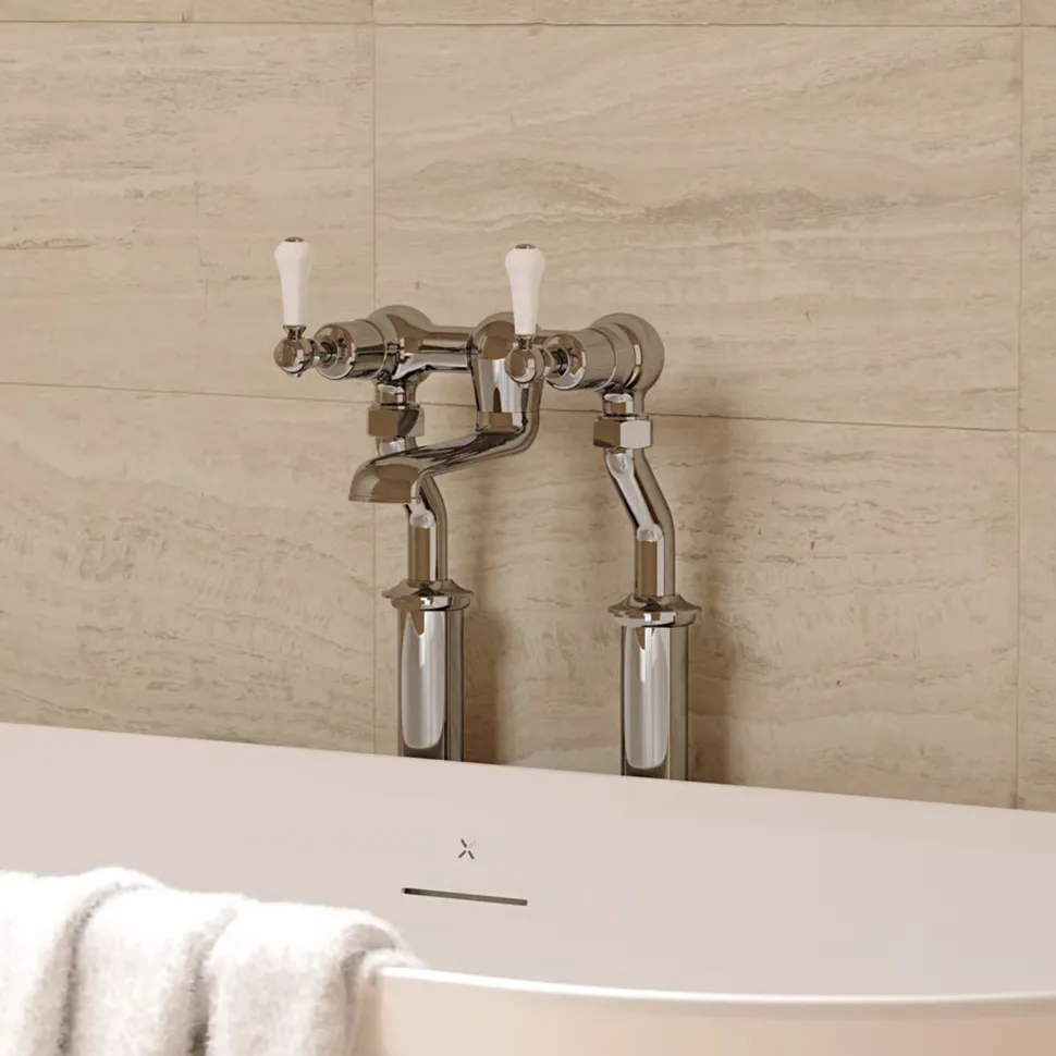 Crosswater Belgravia Lever Floor Standing Bath Filler