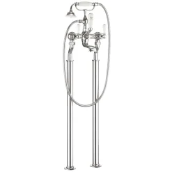 Crosswater Belgravia Lever Floor Standing Bath Shower Mixer with Handset Kit