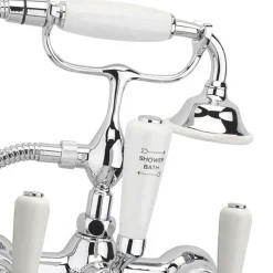 Crosswater Belgravia Lever Floor Standing Bath Shower Mixer with Handset Kit