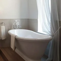 Crosswater Belgravia Lever Floor Standing Bath Shower Mixer with Handset Kit