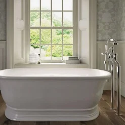 Crosswater Belgravia Lever Floor Standing Bath Shower Mixer with Handset Kit
