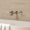 Crosswater Belgravia Lever Wall Mounted Bath Filler with Concealed Valves